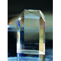 3 1/8" Faceted Art Shell Optical Crystal Award